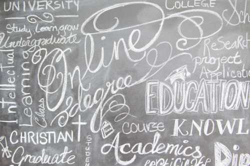 Online Education Chalkboard