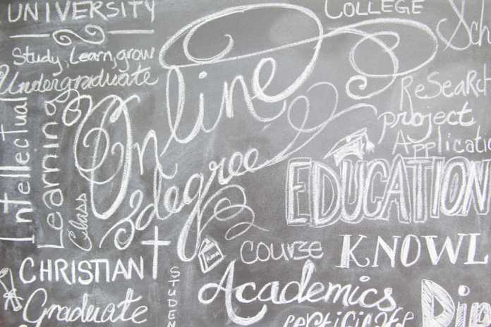 Online Education Chalkboard Online Education Chalkboard