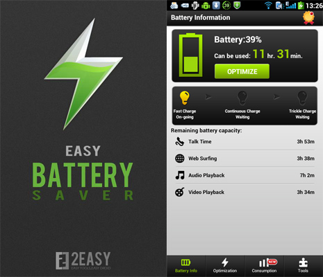 Easy Battery Saver app